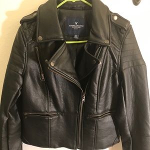 American Eagle faux leather jacket women’s